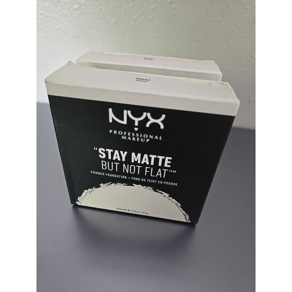2x NYX PROFESSIONAL MAKEUP Stay Matte But Not Flat Powder Foundation Nude SMP02 - Picture 1 of 5